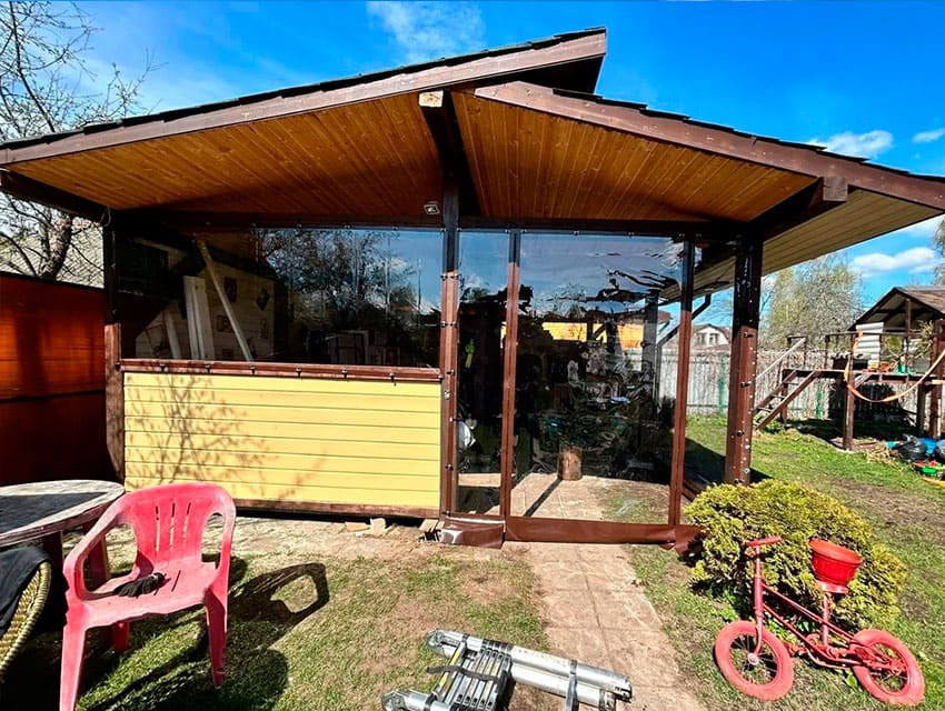 мягкие окна в беседку цены