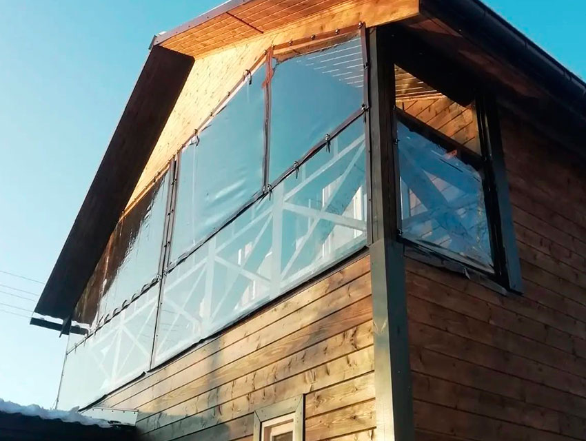 мягкие окна на балкон фото