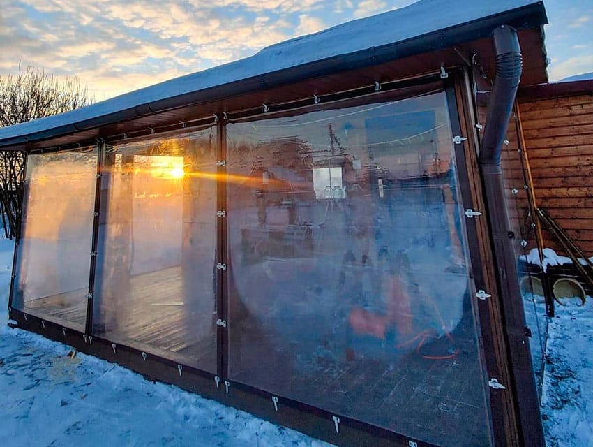 мягкие окна на террасе в Бобруйске